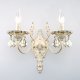 Бра Eurosvet 3281/2 белый с золотом/тонированный хрусталь Strotskis. 