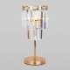 Настольная лампа декоративная Eurosvet Elegante 01136/1 золото/прозрачный хрусталь Strotskis. 