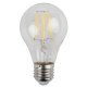 Лампа светодиодная филаментная ЭРА E27 5W 4000K прозрачная F-LED A60-5W-840-E27 Б0019011. 