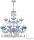 Подвесная люстра Bohemia Ivele Crystal AL7801 AL78101/10+5/250/2D A WMN P Aquamarine/M-1H. 