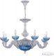 Подвесная люстра Bohemia Ivele Crystal AL7901 AL79101P/8/250 WMN P Aquamarine/M-1G. 