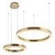 Подвесной светодиодный светильник Crystal Lux Saturn SP90W Led Gold. 