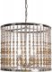 Подвесная люстра DeLight Collection Wood Light KW0783P-4 silver. 