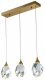 Подвесной светильник DeLight Collection Crystal rock II 9701P/3L brass. 