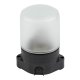 Потолочный влагозащищенный светильник для бань и саун Uniel UWL-K01R 60W/E27 IP65 Black UL-00011472. 