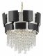 Подвесной&nbsp;светильник Lumina Deco&nbsp;Lumina&nbsp;Deco&nbsp;Kruvia LDP&nbsp;7045-400&nbsp;BK+CHR. 