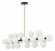 Подвесная люстра&nbsp;Lumina Deco Marsiada LDP 6033-24 BK+GD. 