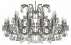 Подвесная люстра Dio DArte  Gloria Gloria E 1.1.24.600 N. 