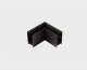 Коннектор L-образный Italline Atom IT012-5034 black. 