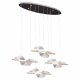Подвесная светодиодная люстра Kink Light Илина 08042-4AS,37. 