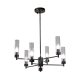 Подвесная люстра AM Group INDIGO INDIGO SP6 PEARL BLACK. 