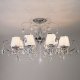 Потолочная люстра Eurosvet 10021/8 хром/прозрачный хрусталь Strotskis. 