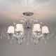 Потолочная люстра Eurosvet 10021/6 хром/прозрачный хрусталь Strotskis. 