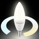 Умная лампа Свеча  LED C37 Е14 7W 3300К-6500К CCT+DIM (BLE2779) Elektrostandard a071005. 