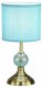 Интерьерная настольная лампа Jane 10207/L Blue. 