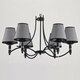 Подвесная люстра Alfa Abil Black Silver 22966. 