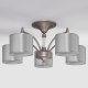 Потолочная люстра Eurosvet Adagio 60080/5 сатин-никель. 