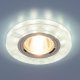 Встраиваемый светильник с двойной подсветкой Elektrostandard 8371 MR16 белый/серебро 4690389060618. 