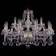 Подвесная люстра Bohemia Ivele Crystal 1413/10+5/300/G/Balls. 