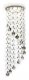Встраиваемый светильник Ambrella light Crystal K3440 CL/BK/CH. 