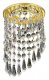 Встраиваемый светильник Ambrella light Crystal K2247 CL/G. 