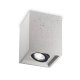 Потолочный светильник Ideal Lux Oak PL1 Square Cemento. 