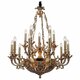 Подвесная люстра Lucia Tucci Firenze 1781.15.3 Antique Gold. 