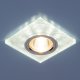 Встраиваемый светильник с двойной подсветкой Elektrostandard 8361 MR16 белый/серебро 4690389060649. 