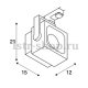 Трековый светодиодный светильник SLV 3Ph Euro Cube 152790. 
