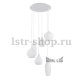 Подвесная люстра Ideal Lux Soft SP6 Bianco. 
