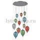 Подвесная люстра Ideal Lux Clown SP12 Color. 