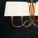 Подвесная люстра Mantra Paola Painted Gold 3540. 