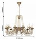 Подвесная люстра F-Promo Chateau 2163-12P. 