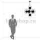 Подвесная люстра Lightstar Alfa 745073. 