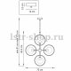 Подвесная люстра Lightstar Alfa 745073. 