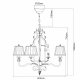 Подвесная люстра Chiaro Виктория 401010908. 