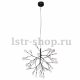 Подвесная люстра Crystal Lux Evita SP36 Black/Transparent. 