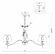 Подвесная люстра Freya Monique FR2001PL-07G. 