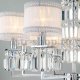 Подвесная люстра Eurosvet Zaffiro 10099/8 хром/прозрачный хрусталь Strotskis. 