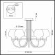 Потолочная люстра Lumion Ilona 3708/5C. 