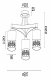 Потолочная люстра Freya Tasmania FR5475CL-03CH. 