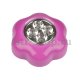 Настенный светодиодный светильник (UL-00001990) Uniel Пушлайт DTL-359 Цветок-A/Pink/4LED/3АAA. 