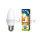 Лампа светодиодная (UL-00001066) E27 6W 3000K матовая LED-C37-6W/WW/E27/FR/O. 