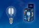 Лампа светодиодная Uniel (UL-00001371) E14 6W 4000K прозрачная LED-G45-6W/NW/E14/CL PLS02WH. 