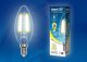 Лампа светодиодная Uniel (UL-00002196) E14 6W 3000K прозрачная LED-C35-6W/WW/E14/CL GLA01TR. 