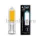 Лампа cветодиодная Gauss G9 4.5W 4100K прозрачная 107809204. 