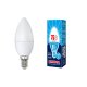 Лампа светодиодная Volpe (UL-00003803) E14 9W 4000K матовая LED-C37-9W/NW/E14/FR/NR. 