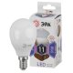 Лампа светодиодная ЭРА E14 11W 6000K матовая LED P45-11W-860-E14. 