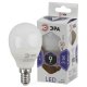 Лампа светодиодная ЭРА E14 9W 6000K матовая LED P45-9W-860-E14. 