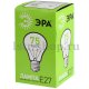 Лампа накаливания ЭРА E27 75W 2700K прозрачная ЛОН А55/А50-75-230-E27-CL. 